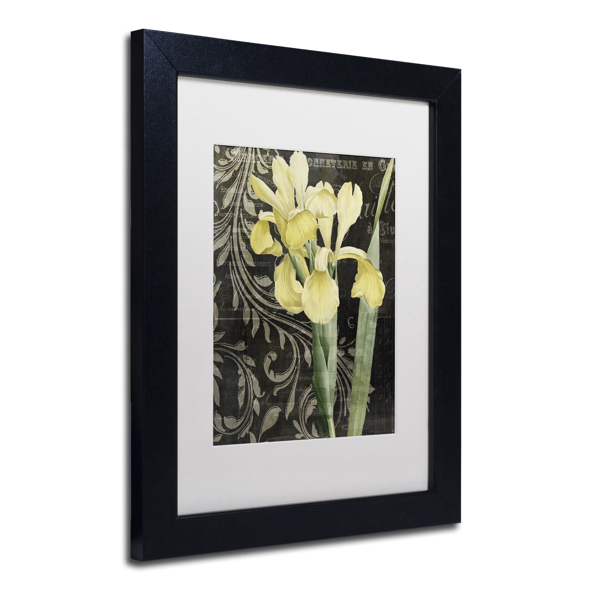 Trademark Fine Art "Ode To Yellow" Canvas Art by Color Bakery, White Matte, Black Frame