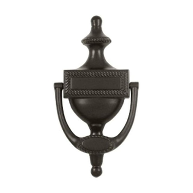 Deltana DKR75U10B Victorian Rope Door Knocker, Oil Rubbed Bronze - Solid