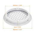thumbnail image 2 of 53mm (2-1/8") Rejilla de Ventilación Circular Sofito 30 Uds de Rejilla de Aire de Acero Inoxidable con Agujeros Redondos de Malla para Cocina Baño Armario Blanco, 2 of 5
