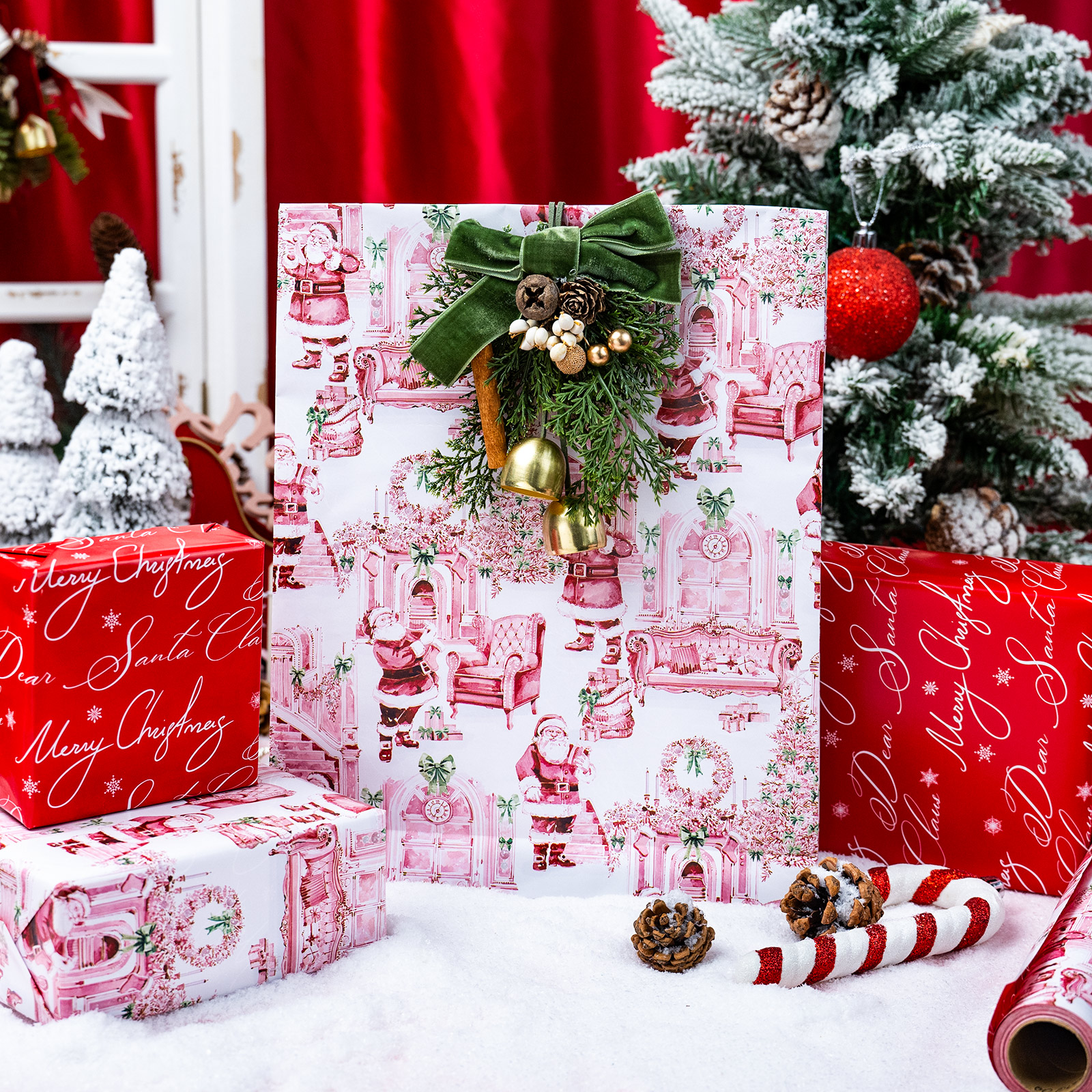 Homeral Christmas Wrapping Paper Roll - Santa Design photo 4