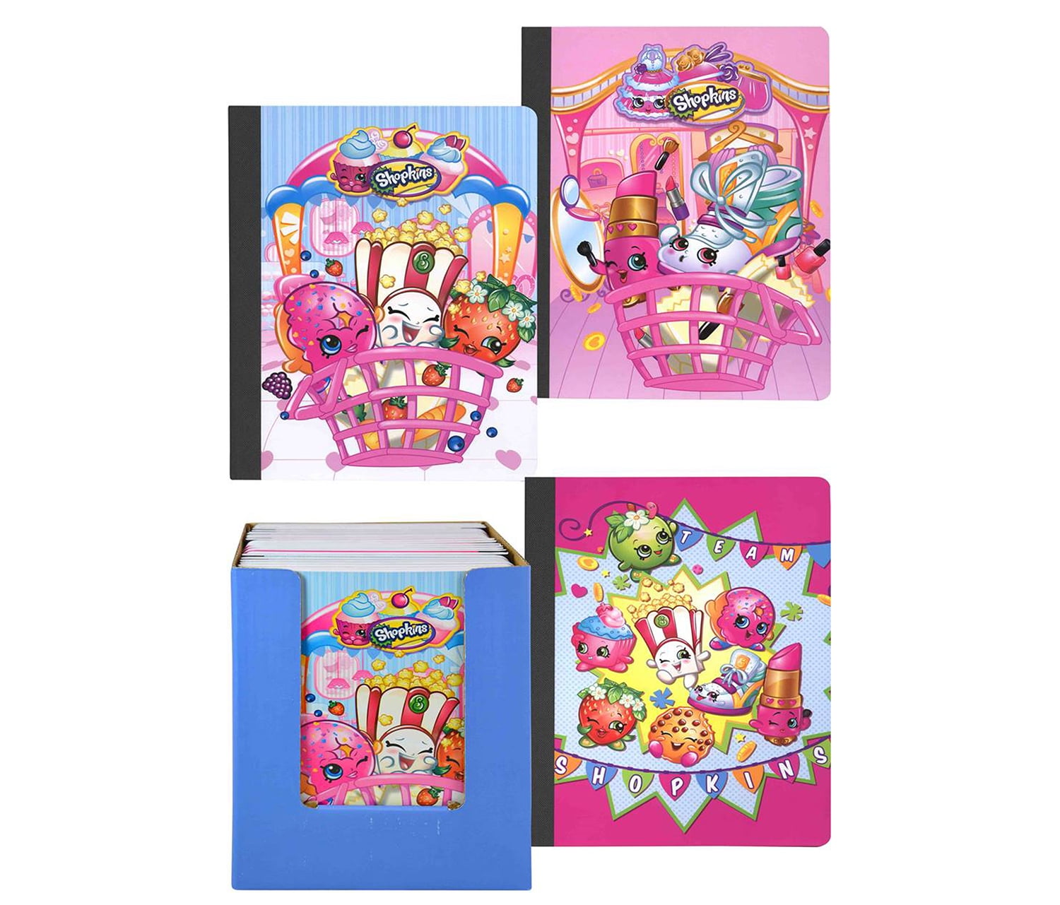 Shopkins 2pc Composition Notebook With Pack of Stickers for sale online 