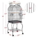 thumbnail image 2 of Antingy 59-inch Dome Open Top Large Parrot Bird Cage on Stand for Sun Parakeets Conures Quaker Parrot Cockatiels, Rolling Stand, 2 of 4