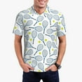 thumbnail image 2 of Salouo Tennis Rackets And Balls for Men's Short Sleeve Polo Shirts,Polo Shirts for Men Performance Short Sleeve Golf Shirt Athletic Casual Collared T-Shirt-Medium, 2 of 8