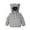 Grey, variant on Girls Hoodies & Sweatshirts Winter Warm Flannel Bear Ears Hooded Jacket Soft Long Sleeve Outerwear For Toddler Kids Casual Outfit,Size:2-3 Years