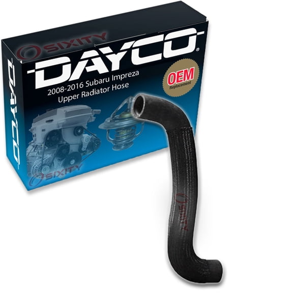 Dayco Upper Radiator Coolant Hose compatible with Subaru Impreza 2.0L 2.5L H4 2008-2016