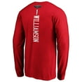 thumbnail image 3 of Men's Zion Williamson Red New Orleans Pelicans Playmaker Name & Number Long Sleeve T-Shirt, 3 of 3