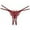 Red, variant on Charmgo Thongs for Women Clearance, Women Embroidered Hollow Butterfly Low Waist Underpants Open Cut Pearl Massage Thong, Womens Underwear, G String Thongs for Women Black