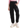 thumbnail image 2 of Zaldita Kids Girls Cotton Cargo Jogger Long Denim Jeans Elastic Waist Pants Street Hip Hop Jazz Dance Costumes A Black 4, 2 of 7