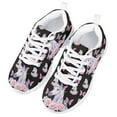 thumbnail image 3 of Pzuqiu Art Floral Horse Girls Tennis Shoes Size 11 Little Girls Butterfly Sneakers Black Lace Up Breathable Running Shoes Lightweight Causal Walking Shoes, 3 of 5