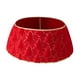 thumbnail image 4 of Falda de árbol de Navidad de felpa Adornos navideños Árboles de Navidad Decoraciones para interiores L Rojo, 4 of 7