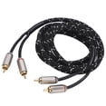 thumbnail image 1 of Cable Amplificador De Coche, Cable De Audio Macho De Alta Eficiencia Sin Enredos Para Sistema Hi-Fi Para Receptor A/V Para Grabadora Cergrey 2,0 m/6,56 pies, 1 of 8