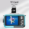 thumbnail image 6 of 1080P Ultra HD Action Camera with 2.7in TFT Screen 30MP Anti-shaking Underwater 3-meter Waterproof 16×Digital Zoom Support 128GB TF Card with Battery Lanyard USB Cable, 6 of 9