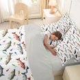 thumbnail image 4 of Manfei Cartoon Pike Fish King Bedding, Rustic Fishing Lover King Bed in a Bag, White, Gray Reversible, 7 Pieces, 4 of 6