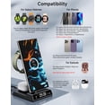 thumbnail image 2 of Cargador inalámbrico LeQuiven 4 en 1 para Samsung Galaxy S24/Z Fold6/Z Flip6/S23, Galaxy Watch 7/Ultra/6/6 Classic/5 Pro/5/4, Galaxy Buds2 Pro, 2 of 7