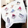 Bucilla - Songbirds - Stamped Cross Stitch Lap Quilt Kit 43489