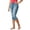 Sky Blue, variant on Women's High Waist Stretch Denim Fit Side Slit Hem Capri Jeans Breathable Casual Everyday Trousers,XS