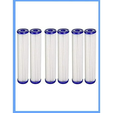 Compitable for Filtrete Standard Capacity Whole House Pleated Water Filters, 30 Microns, Universal Filter, Sump Style Drop-In Filter, 6-Filters (3WH-STDPL-F02)