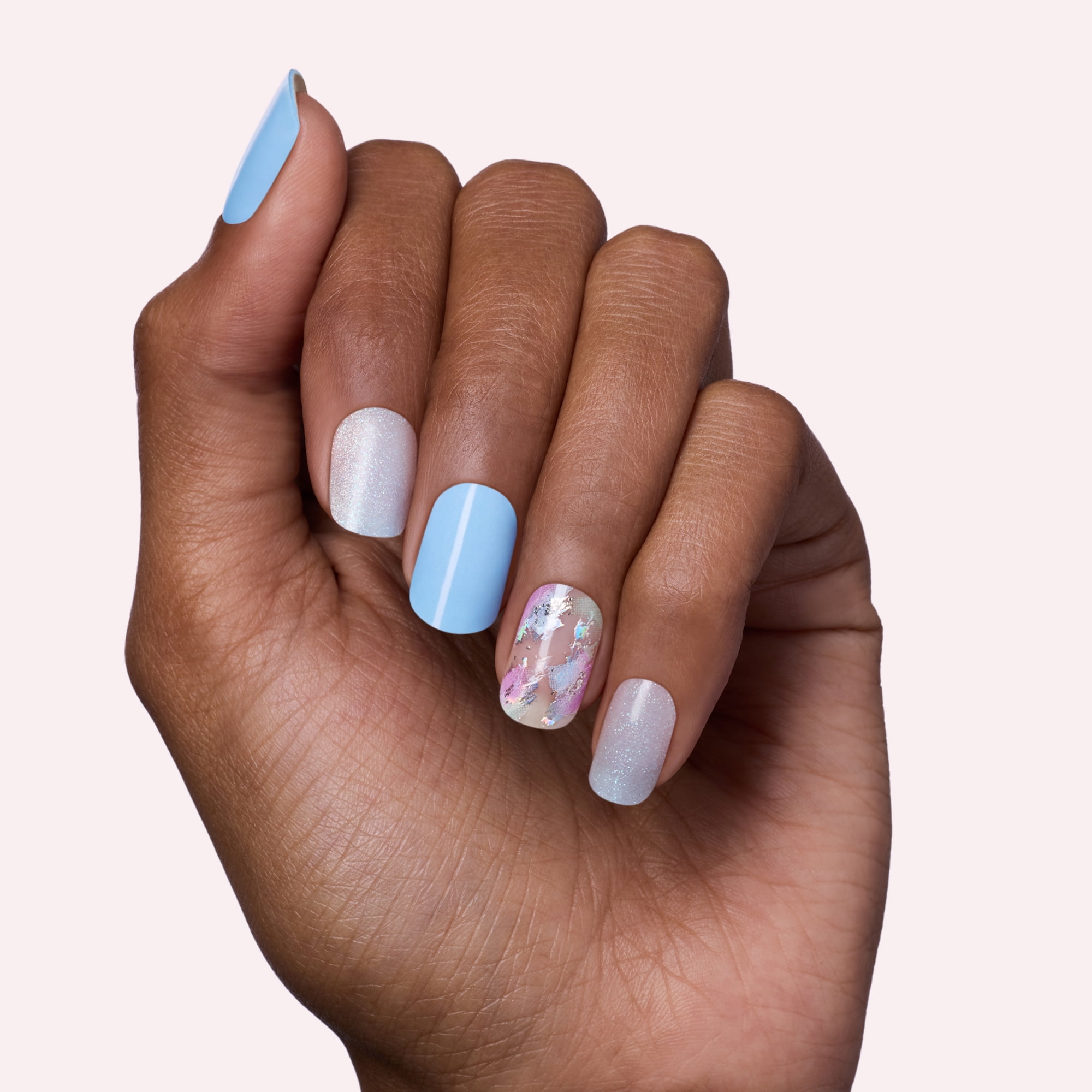 Dashing Diva Glaze Design, Semi-Cured Gel Nail Art Strips, Under the Sea, 32 Count
