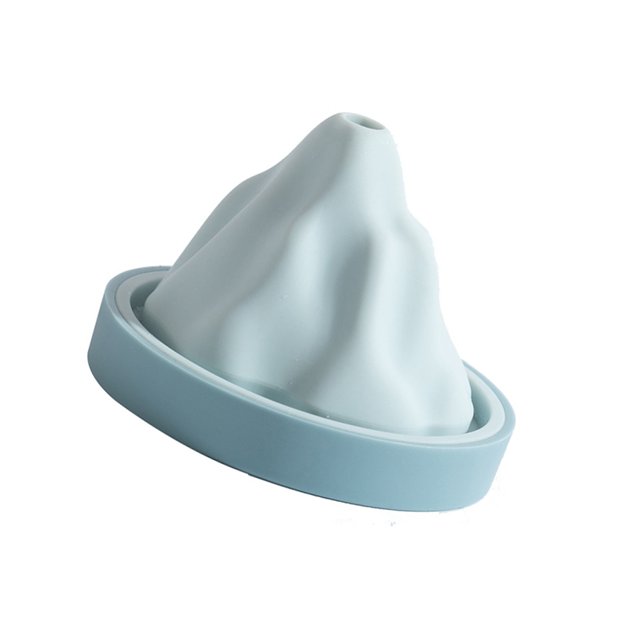 Yuarrent Molde de silicona 3D Iceberg para hacer cubitos de hielo, bandeja para moldes de Chocolate, herramienta DIY para helados, whisky, vino, cóctel, Cocina y Comedor Azul Yuarrent HA004745-01