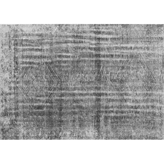 Ahgly Company Indoor Rectangle Persian Gray Traditional Area Rugs, 8' x 10'