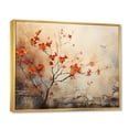 thumbnail image 2 of Designart "Glowing Embers Maple Trees wall art I" Floral Floater Framed Canvas Wall Art, 2 of 7