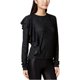 thumbnail image 2 of Bar III Suéter asimétrico con volantes para mujer, gris, XX-Large bar III Pull-over, 2 of 2