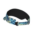 thumbnail image 2 of Zufioo Hawaiian Style Print Adult Hollow Hat, Sun Protection Sports Hat - Sweat-absorbent, Adjustable Velcro Style, Unisex, Suitable for Outdoors, 2 of 7