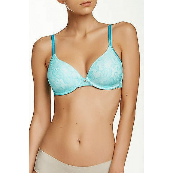 Natori SEAFOAM/LIGHT IVORY Sweetheart Memory Contour Bra, US 34C, UK 34C