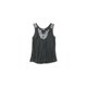 thumbnail image 1 of Aeropostale Womens Sheer Lacey Slub Tank Top, Gris, X-Large Aeropostale Camiseta sin mangas, 1 of 1