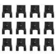 thumbnail image 4 of MYG for 12 Pack Wall Mounted Cue Rack Clips Plastic Billiard Cue Holder Replacement Clips for 6-Hole Pool Stick Rack Fishing Rod Holder Black 0.6 Inch Diameter, 4 of 10