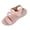 Pink, variant on hoksml Women's Adjustable Hook-and-Loop Sport Sandals, Strappy Open Toe, 1.57in Platform Walking Shoes