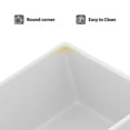 thumbnail image 6 of 33"x18" Rectangular Fireclay/Creamic Single Bowl Farmhouse Apron Kitchen Sink with Bottom Grid and Drain Strainer, 6 of 8