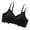 Black, variant on Iugvhana Wireless Bras for Women Breathable Seamless Bra Adjustable Straps No Underwire Bra Comfortable Everyday Full Coverage Bra Black S