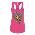 thumbnail image 3 of Wild Bobby, Words Of Character Strong Black Woman Ethnic Ladies Racerback Tank Top, Raspberry, Medium, 3 of 5