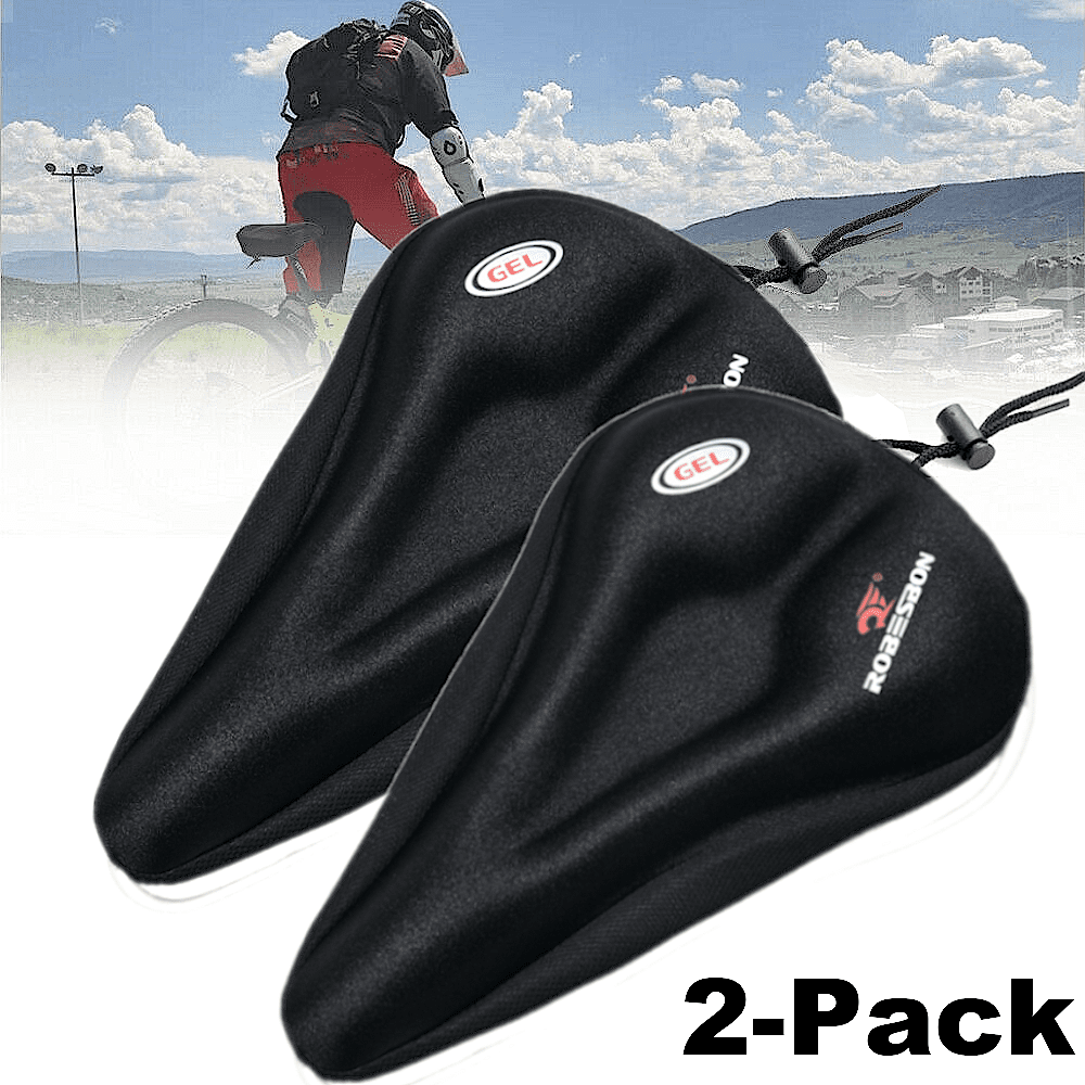 2Pack Bike Seat Cover Comfort Gel Cushion Cover Soft Pad Mountain