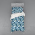 thumbnail image 2 of Ambesonne Paisley Bedding Set 4 Pcs, Inspired Persian, Queen, Teal Navy and Tan, 2 of 3