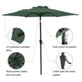 thumbnail image 3 of COBANA 7.5’ Patio Umbrella, Outdoor Table Market Umbrella for Garden, Dark Green, 3 of 8