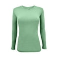 thumbnail image 2 of Natural Uniforms Under Scrub Tee Crew Neck Long Sleeve T-Shirt Underscrub Tee (Meadow Green, Small), 2 of 6