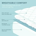 thumbnail image 4 of Bare Home Quilted Mattress Pad - Cooling Mattress Cover - Deep Pocket - Twin-XL, Dark Blue, 4 of 10