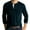 Dark Blue, variant on Fesfesfes Blouse Shirt for Men Casual Round Neck Pullover Bottoming Shirt Solid Long Sleeve Pocket Button Sports Tops