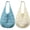 White+Blue, variant on 2 Pack Crochet Tote Bag, Large Hollow Knit Shoulder Bag for Women, Lightweight Reusable Market & Beach Tote, Casual Summer Handbag