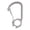Gray, variant on Carabiner Keychain Ultra-Light Ti 10g Robust Sleek Clip for Keys Camping Gear Climbing Accessory (6 inches / 15.2 cm)