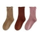 thumbnail image 1 of Girls 3-Pack Cotton Mid-Calf Socks for Toddlers 1-3 Years, Soft Everyday Wear, Easy On/Off, 26.77 Inch Length, 1 of 6