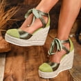 thumbnail image 3 of Dakaela Womens Espadrille Platform Wedge Sandals 2026 Ankle Lace Summer Dressy Sandal 4.53 Inch Arch Support Casual High Heels Size 6-10, 3 of 7