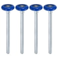 thumbnail image 1 of Uxcell Rouleaux de Porte de Garage en Nylon Lot de 4, Roues de Porte de Garage 1.8 Pouces Tige 7.48 Pouces, 6200zz pour Portes de Garage/portes à Rabat, Bleu, 1 of 6