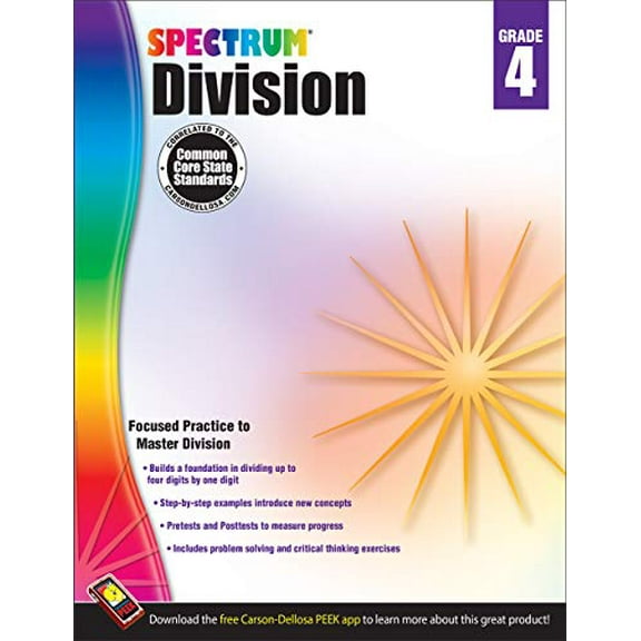 Pre-Owned Division Workbook, Grade 4 (Paperback) 9781483804774