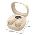 thumbnail image 3 of Wireless Earbuds 75hrs Bluetooth 5.3 Headphone Sport, 2024 Bluetooth Earbuds Stereo Deep Bass Over Ear Bud with Earhooks, ENC Noise Cancelling Mic, IPX7 Waterproof Earphone(Beige), 3 of 8