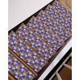 thumbnail image 3 of Halloween Stair Treads Non Slip Indoor for Wooden Steps, Orange Pumpkin Funny Ghost Black Cat Purple 7 Pcs Stair Mats for Elders Dogs, 8 x 30 Inch Carpet Treads Runner Rugs for Staircase, 3 of 7