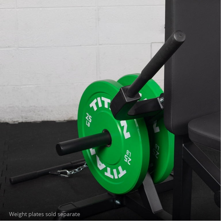 Titan Fitness Plate Loaded Seated Dip Machine Rated 200 LB Tricep Bicep Press Down Machine Upper Body Push Workout Walmart