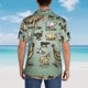 thumbnail image 4 of Fotbe Vintage Farm Animals Camisa Hawaiana para Hombre Unisex – Camisa Casual de Verano con Botones de Manga Corta de Algodón y Lino,Medium, 4 of 7